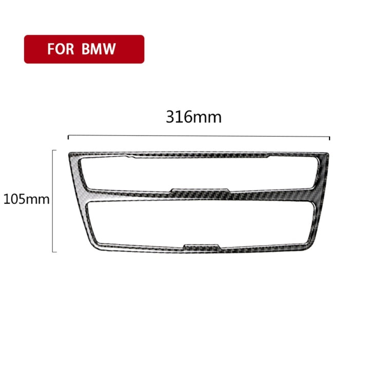 Adesivo decorativo per pannello CD per auto in fibra di carbonio per BMW (F30) 2013-2015 / (F34) 2013-2016, CD Panel