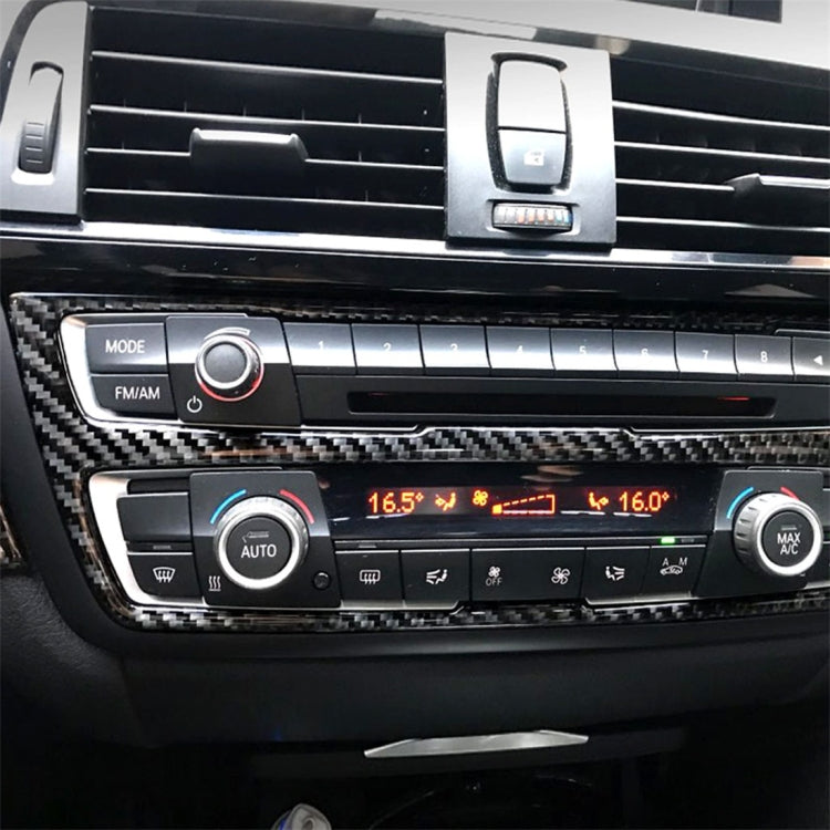 Adesivo decorativo per pannello CD per auto in fibra di carbonio per BMW (F30) 2013-2015 / (F34) 2013-2016, CD Panel