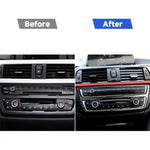 Adesivo decorativo per pannello CD per auto in fibra di carbonio per BMW (F30) 2013-2015 / (F34) 2013-2016, CD Panel