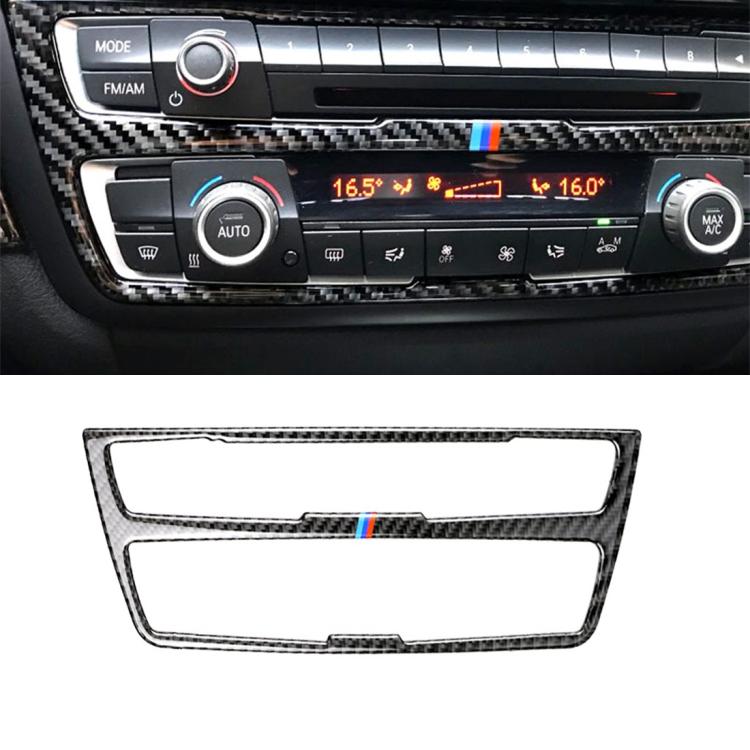 Adesivo decorativo per pannello CD per auto in fibra di carbonio a tre colori per BMW (F30) 2013-2015 / (F34) 2013-2016, CD Panel(Three Color)