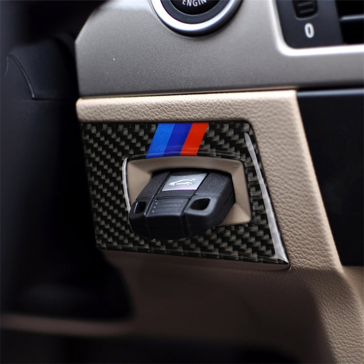 Adesivo interruttore accensione BMW E90 E92 fibra carbonio