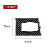 Adesivo decorativo per interruttore di accensione guida a sinistra in fibra di carbonio per BMW E90 / E92 2005-2012, Left Driving Ignition Switch