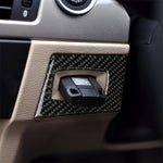 Adesivo decorativo per interruttore di accensione con guida a destra per auto in fibra di carbonio per BMW E90 / E92 2005-2012, Right Driving Ignition Switch