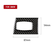 Adesivo decorativo per interruttore di accensione con guida a destra per auto in fibra di carbonio per BMW E90 / E92 2005-2012, Right Driving Ignition Switch