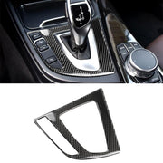 Adesivo decorativo per pannello ingranaggi auto in fibra di carbonio per BMW (F30) 2013-2017 / (F34) 2013-2017, adatto per la guida a sinistra, Gear Panel