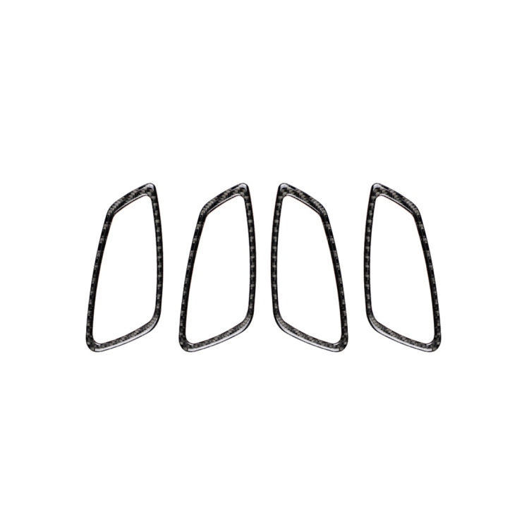 Adesivo decorativo per maniglia portiera auto in fibra di carbonio per BMW E90 / 320i / 318i / 325i, Door Handle