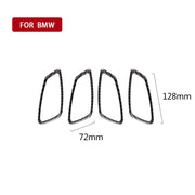 Adesivo decorativo per maniglia portiera auto in fibra di carbonio per BMW E90 / 320i / 318i / 325i, Door Handle