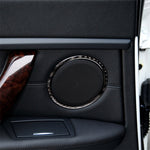 Adesivo decorativo circolare per clacson in fibra di carbonio per BMW E90 / E84 / 320i / 325i, Horn Circle