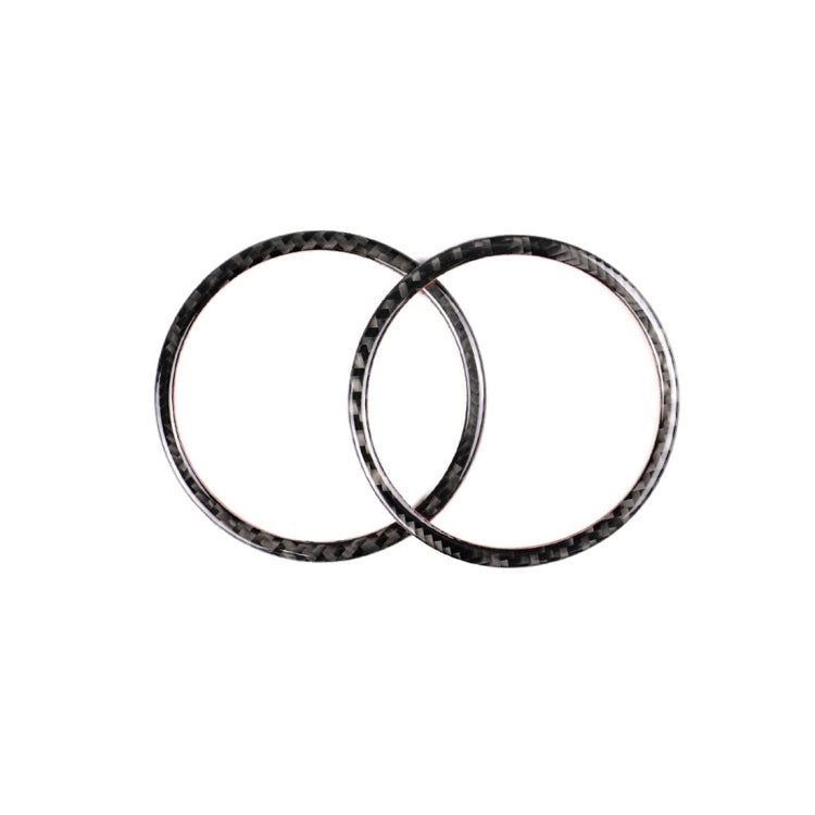 Adesivo decorativo circolare per clacson in fibra di carbonio per BMW E90 / E84 / 320i / 325i, Horn Circle