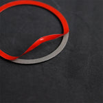 Adesivo decorativo circolare per clacson in fibra di carbonio per BMW E90 / E84 / 320i / 325i, Horn Circle