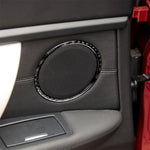 Adesivo decorativo circolare per clacson in fibra di carbonio per BMW E90 / E84 / 320i / 325i, Horn Circle