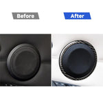 Adesivo decorativo circolare per clacson in fibra di carbonio per BMW E90 / E84 / 320i / 325i, Horn Circle