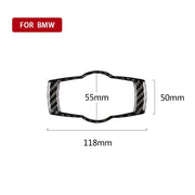 Adesivo decorativo per interruttore fari auto in fibra di carbonio per BMW E90 / E92 / E93 2005-2012, Headlight   Switch