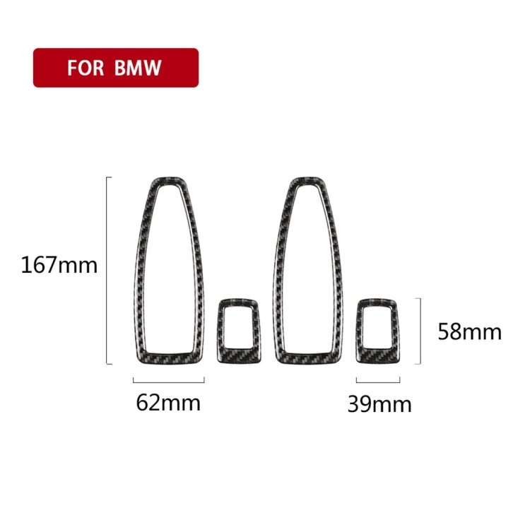 Adesivo decorativo per pannello di sollevamento auto in fibra di carbonio per BMW F20 / F21 2012-2016 / F30 2013-2015 / F34 2013-2016, Lifting Panel
