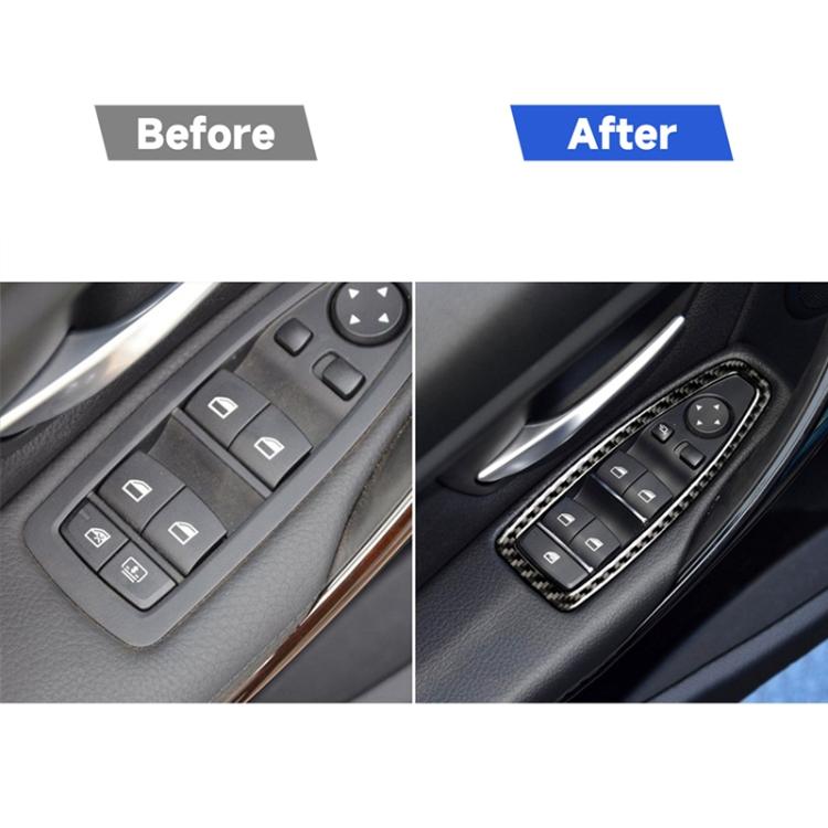 Adesivo decorativo per pannello di sollevamento auto in fibra di carbonio per BMW F20 / F21 2012-2016 / F30 2013-2015 / F34 2013-2016, Lifting Panel