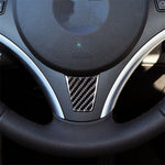 Adesivo decorativo per volante per auto in fibra di carbonio versione A grande per BMW E90 2005-2012, Steering Wheel