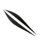 1 paio di adesivi decorativi per sopracciglia in fibra di carbonio per auto per BMW F30 2013-2015, Lamp Eyebrow