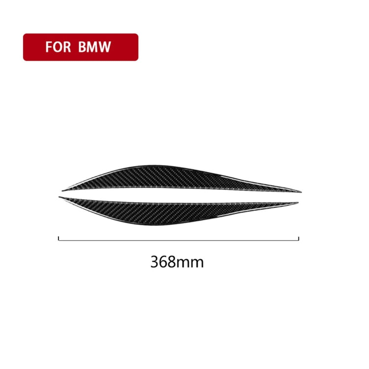 1 paio di adesivi decorativi per sopracciglia in fibra di carbonio per auto per BMW F30 2013-2015, Lamp Eyebrow
