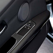 Adesivo decorativo per pannello di sollevamento guida a sinistra per auto in fibra di carbonio da 2 pezzi per BMW E92 2005-2012, diametro: 40,4 cm, Diameter: 40.4cm