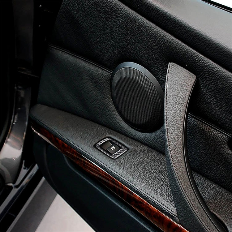 Adesivo decorativo per pannello di sollevamento guida a sinistra per auto in fibra di carbonio da 2 pezzi per BMW E92 2005-2012, diametro: 40,4 cm, Diameter: 40.4cm