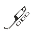 4 adesivi decorativi per pannello di sollevamento per auto con guida a sinistra in fibra di carbonio senza piegatura per BMW E90 / 320i / 325i, diametro: 35,8 cm, without Folding,Diameter: 35.8cm