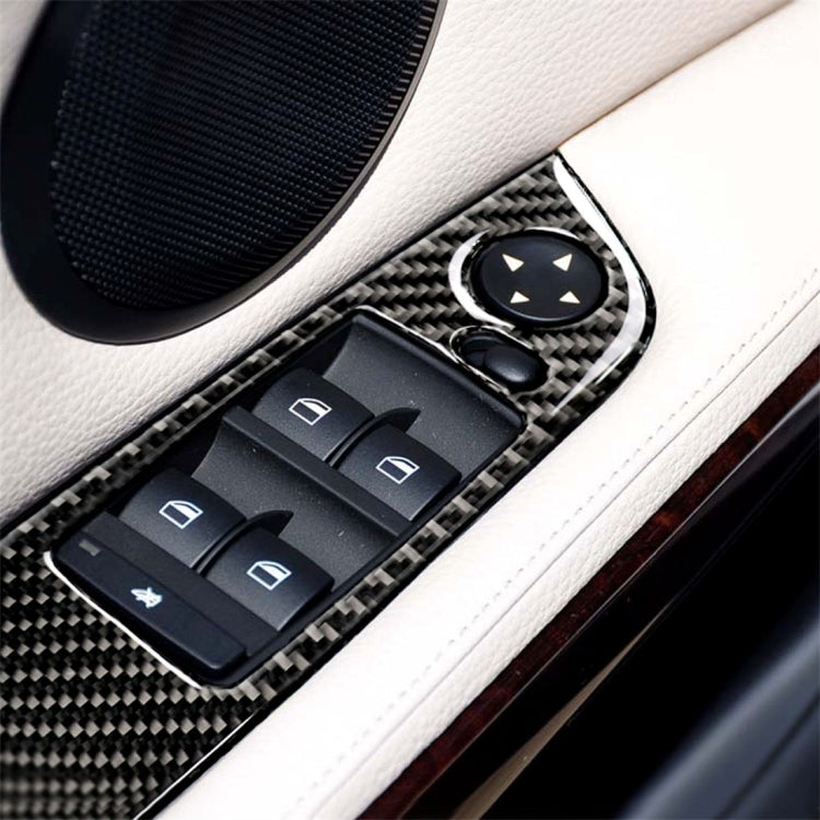 4 adesivi decorativi per pannello di sollevamento per auto con guida a sinistra in fibra di carbonio senza piegatura per BMW E90 / 320i / 325i, diametro: 37,8 cm, without Folding,Diameter: 37.8cm