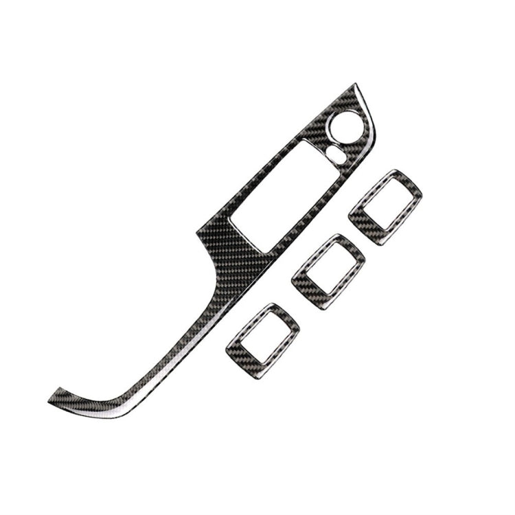 4 adesivi decorativi per pannello di sollevamento per auto con guida a sinistra in fibra di carbonio senza piegatura per BMW E90 / 320i / 325i, diametro: 37,8 cm, without Folding,Diameter: 37.8cm