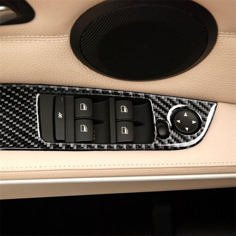 4 adesivi decorativi per pannello di sollevamento per auto con guida a sinistra in fibra di carbonio senza piegatura per BMW E90 / 320i / 325i, diametro: 37,8 cm, without Folding,Diameter: 37.8cm