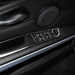 Adesivo decorativo per pannello di sollevamento per auto guida a sinistra in fibra di carbonio da 4 pezzi con pieghevole per BMW E90 / 320i / 325i, diametro: 35,8 cm, Diameter: 35.8cm