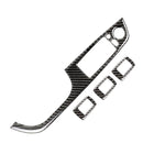 Adesivo decorativo per pannello di sollevamento per auto guida a sinistra in fibra di carbonio da 4 pezzi con pieghevole per BMW E90 / 320i / 325i, diametro: 35,8 cm, Diameter: 35.8cm