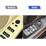 Adesivo decorativo per pannello di sollevamento per auto guida a sinistra in fibra di carbonio da 4 pezzi con pieghevole per BMW E90 / 320i / 325i, diametro: 35,8 cm, Diameter: 35.8cm