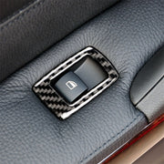 Adesivo decorativo per pannello di sollevamento per auto guida a sinistra in fibra di carbonio da 4 pezzi con pieghevole per BMW E90 / 320i / 325i, diametro: 37,8 cm, Diameter: 37.8cm