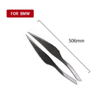 1 paio di adesivi decorativi per sopracciglia in fibra di carbonio per auto per BMW E90 / 318i / 320i / 325i 2005-2008, versione con colla a goccia, Lamp Eyebrow Drop Glue Version