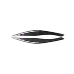 1 paio di adesivi decorativi per sopracciglia con lampada per auto in fibra di carbonio per BMW E90 / 318i / 320i / 325i 2009-2012, Lamp Eyebrow(Three Color), Lamp Eyebrow