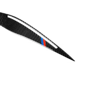 1 paio di adesivi decorativi per sopracciglia con lampada per auto in fibra di carbonio per BMW E90 / 318i / 320i / 325i 2009-2012, Lamp Eyebrow(Three Color), Lamp Eyebrow