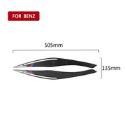 1 paio di adesivi decorativi per sopracciglia con lampada per auto in fibra di carbonio per BMW E90 / 318i / 320i / 325i 2009-2012, Lamp Eyebrow(Three Color), Lamp Eyebrow