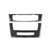 Adesivo decorativo per pannello CD di controllo centrale per auto in fibra di carbonio per BMW E90 / E92 2005-2012, edizione alta con foro, CD Panel(High Edition with Hole)