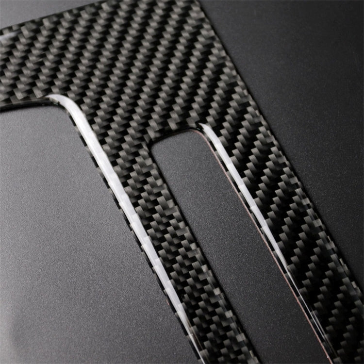 Adesivo decorativo per pannello CD di controllo centrale per auto in fibra di carbonio per BMW E90 / E92 2005-2012, edizione alta con foro, CD Panel(High Edition with Hole)