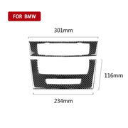 Adesivo decorativo per pannello CD di controllo centrale per auto in fibra di carbonio per BMW E90 / E92 2005-2012, edizione alta con foro, CD Panel(High Edition with Hole)
