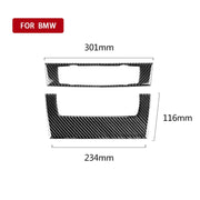 Adesivo decorativo per pannello CD di controllo centrale per auto in fibra di carbonio per BMW E90 / E92 2005-2012, edizione alta senza foro, CD Panel(High Edition without Hole)