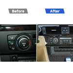 Adesivo decorativo per pannello CD di controllo centrale per auto in fibra di carbonio per BMW E90 / E92 2005-2012, edizione alta senza foro, CD Panel(High Edition without Hole)