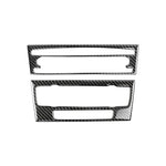 Adesivo decorativo per pannello CD di controllo centrale per auto in fibra di carbonio per BMW E90 / E92 2005-2012, senza navigazione con foro, CD Panel(Non Navigation with Hole)