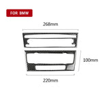 Adesivo decorativo per pannello CD di controllo centrale per auto in fibra di carbonio per BMW E90 / E92 2005-2012, senza navigazione con foro, CD Panel(Non Navigation with Hole)