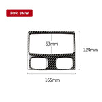 Adesivo decorativo per presa d'aria posteriore per auto in fibra di carbonio per BMW E90 / E92 2005-2012, Rear Air Vent with Hole, Rear Air Vent