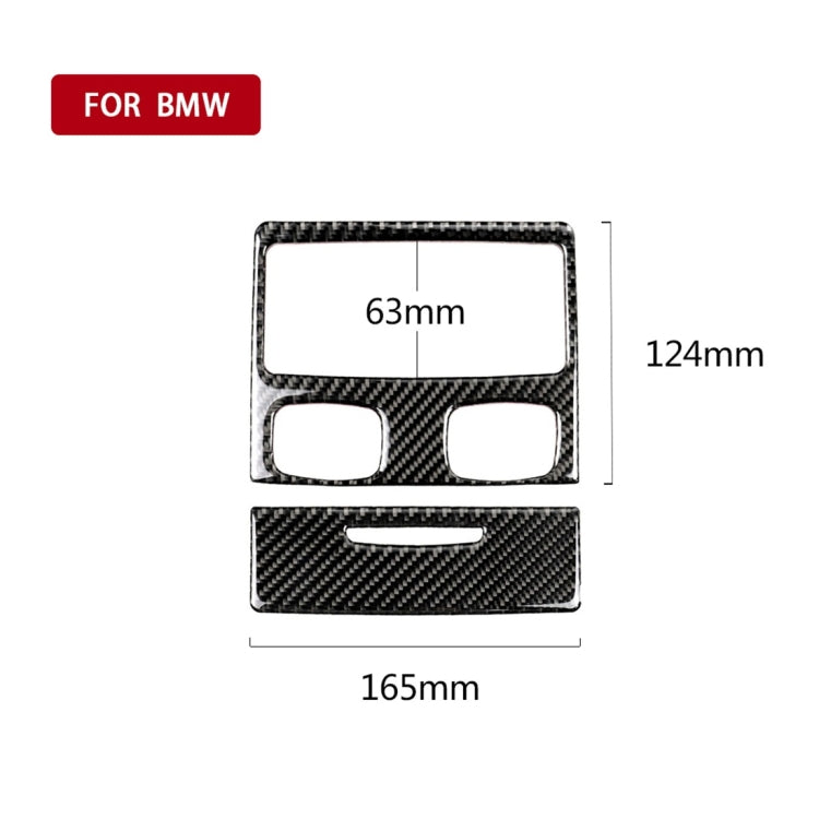 Adesivo decorativo combinato presa d'aria posteriore per auto in fibra di carbonio con foro per BMW E90 / E92 2005-2012, Rear Air Vent Combination with Hole, Rear Air Vent Combination