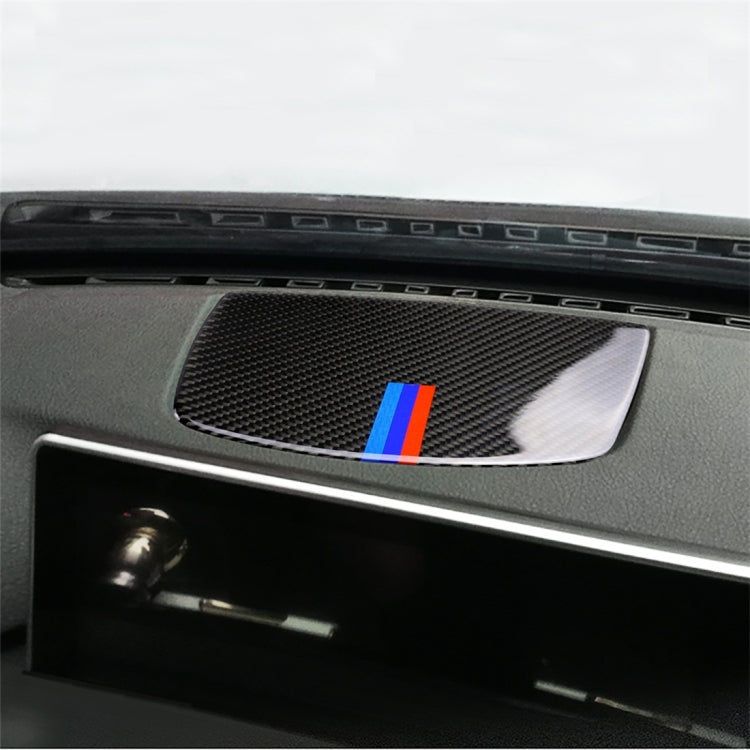 Adesivo decorativo per pannello altoparlante per strumento auto in fibra di carbonio a tre colori per BMW F30 2013-2018 / F34 2013-2018, Instrument Speaker Panel