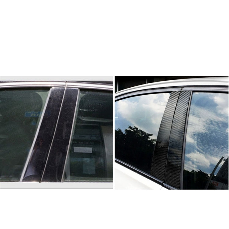 Adesivo decorativo per colonna B per auto in fibra di carbonio per BMW E90 2005-2012, B Column