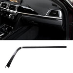 Adesivo decorativo per controllo centrale copilota per auto in fibra di carbonio per BMW F30 2013-2018 / F34 2013-2018, adatto per la guida a sinistra, Copilot Central Control