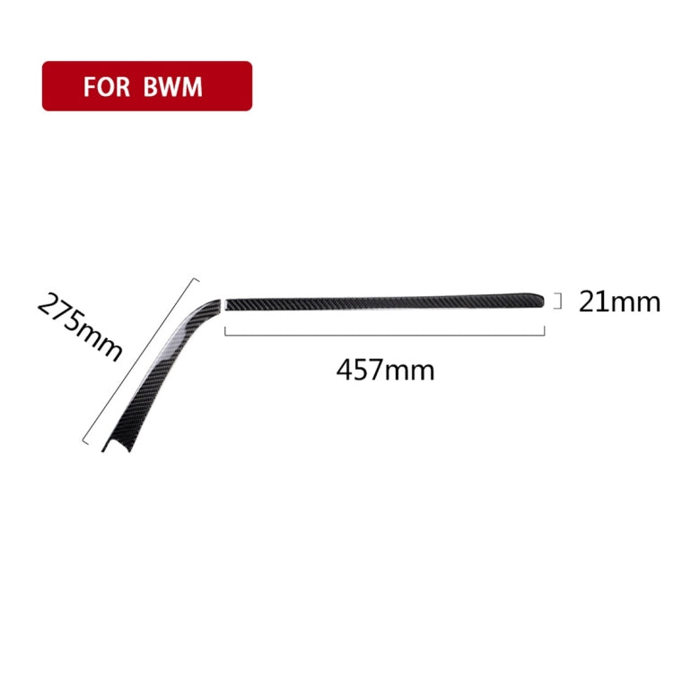 Adesivo decorativo per controllo centrale copilota per auto in fibra di carbonio per BMW F30 2013-2018 / F34 2013-2018, adatto per la guida a sinistra, Copilot Central Control