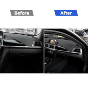 Adesivo decorativo per controllo centrale copilota per auto in fibra di carbonio per BMW F30 2013-2018 / F34 2013-2018, adatto per la guida a sinistra, Copilot Central Control